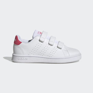 Adidas Advantage Court Lifestyle Hook-and-Loop Cloud White / Real Pink / Core Black (GW6495)