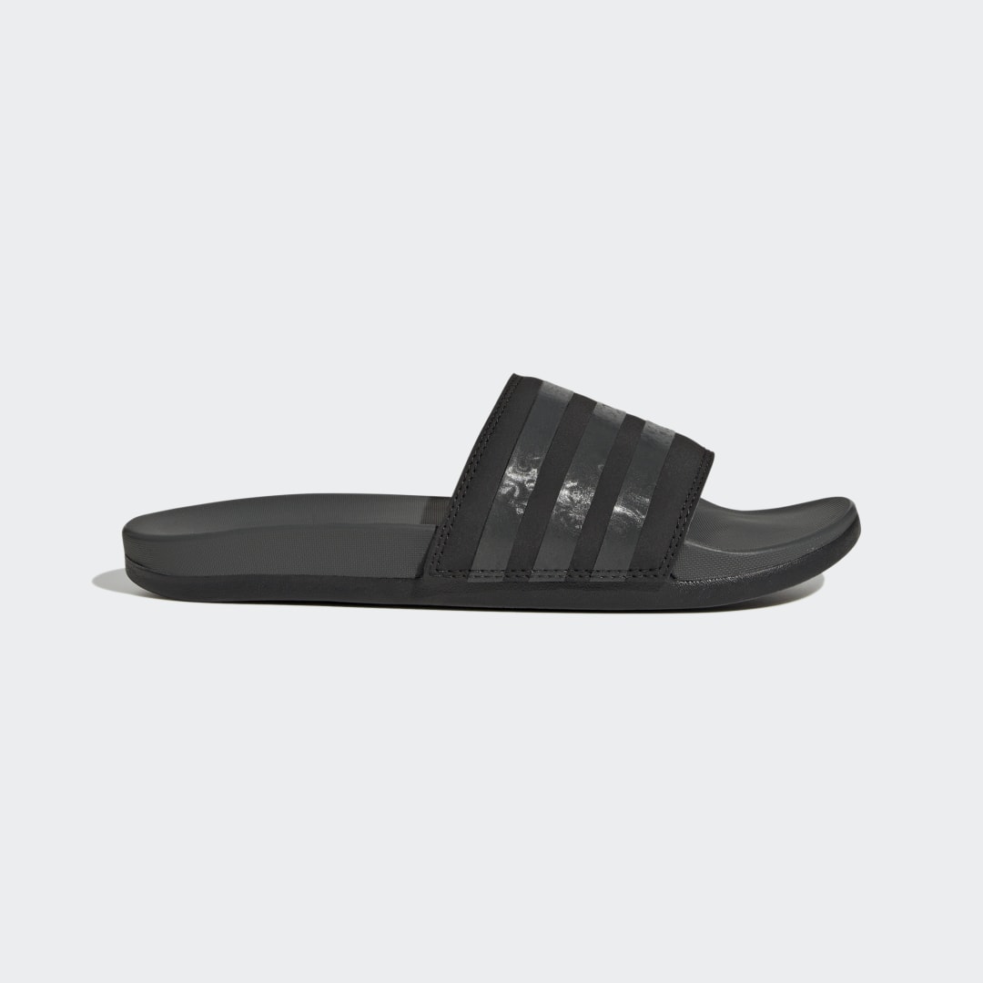 Adidas Adilette Comfort Slides Core Black / Grey Six / Core Black (GX4303)