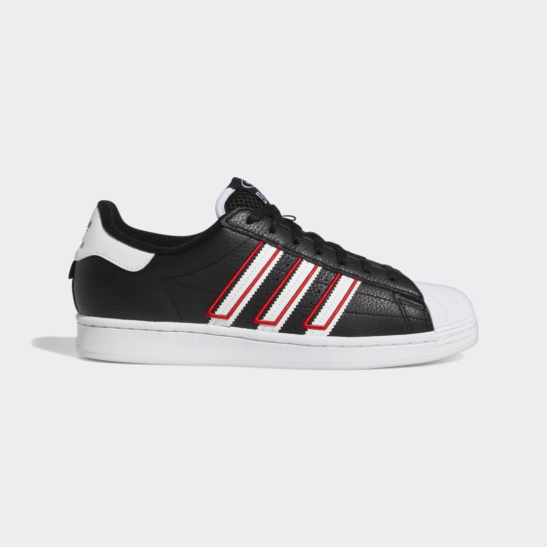 Adidas Superstar Core Black / Cloud White / Vivid Red (GY0998)