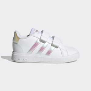 Adidas Grand Court Lifestyle Court Hook and Loop Cloud White / Iridescent / Cloud White (GY2328)