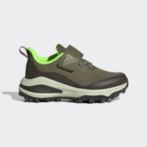 Adidas FortaRun All-Terrain Cloudfoam Sport Running Elastic Lace and Top Strap Focus Olive / Magic Lime Met / Shadow Olive (GZ1813)