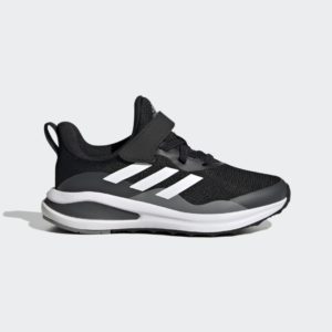 Adidas FortaRun Sport Running Elastic Lace and Top Strap Core Black / Core Black / Cloud White (GZ1825)
