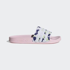 Adidas Adilette Slides Clear Pink / Cloud White / Almost Lime (GZ3692)