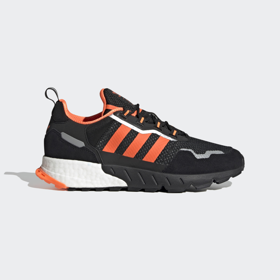 Adidas ZX 1K Boost Core Black / Solar Orange / Silver Metallic (H00428)