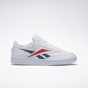 Reebok Club C 85 Shoes White / Collegiate Navy / Scarlet (EH0640)