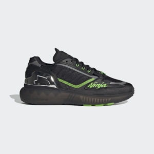 Adidas ZX 5K BOOST SHOES KAWASAKI Dark Grey / Bright Green / Core Black (GW3359)