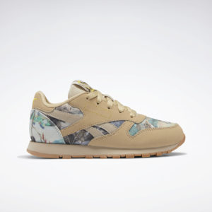Reebok National Geographic Classics Leather Shoes Utility Beige / Parchment / Soft Camel (GY2060)