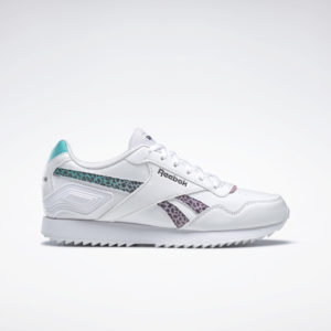 Reebok Royal Glide Ripple Clip Shoes Cloud White / Core Black / Classic Teal (GZ1413)