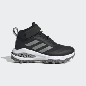 Adidas Fortarun All Terrain Cloudfoam Sport Running Elastic Lace and Top Strap Core Black / Silver Metallic / Cloud White (GZ1804)