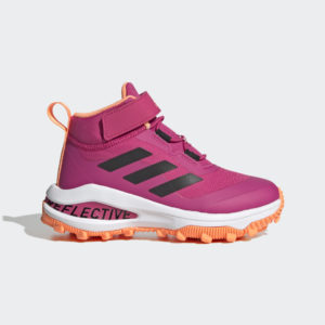 Adidas Fortarun All Terrain Cloudfoam Sport Running Elastic Lace and Top Strap Team Real Magenta / Core Black / Beam Orange (GZ1807)