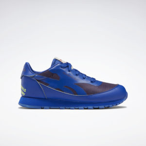 Reebok The Animals Observatory Classic Leather Shoes Cobalt / Purple Skills / Solar Acid Yellow (HP9103)