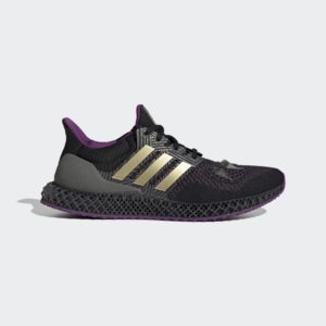 Adidas Ultra 4D Core Black / Gold Metallic / Tribe Purple (HQ0949)