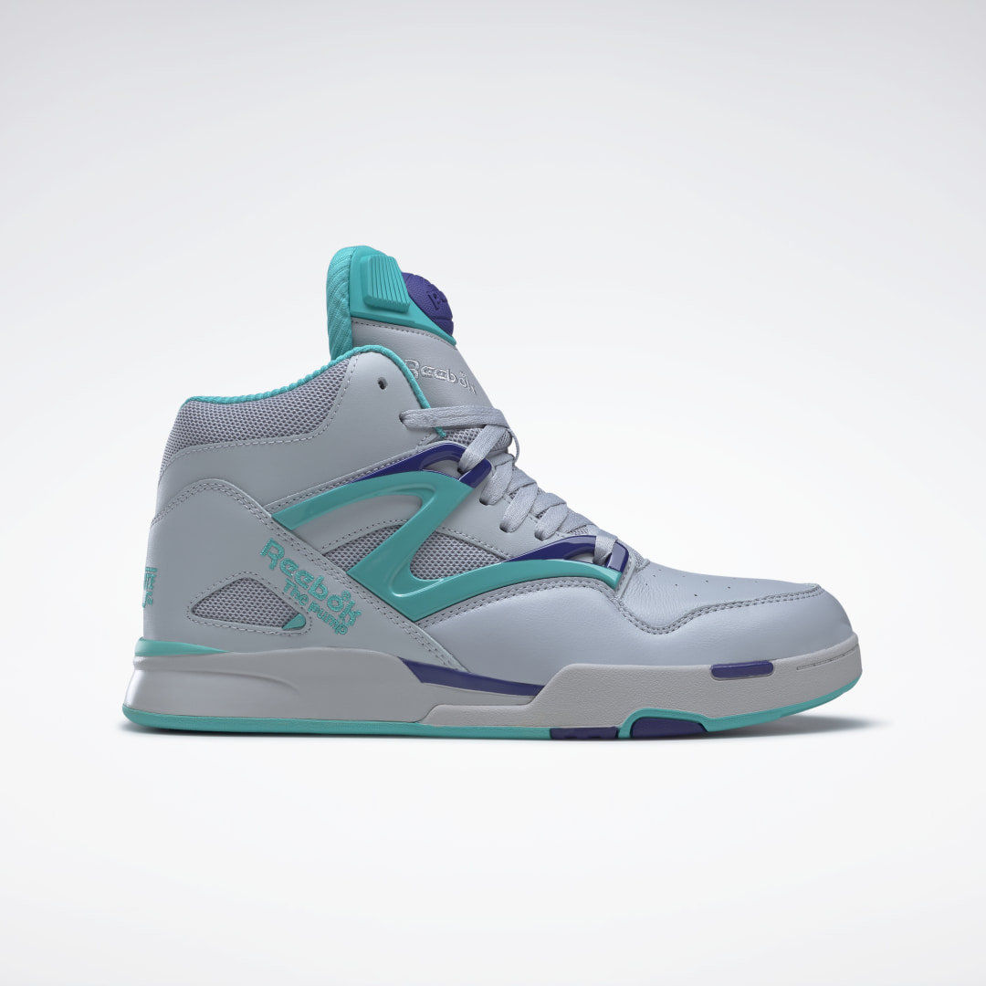Reebok Pump Omni Zone II Shoes Bold Purple / Classic Teal / Cold Grey (HQ6866)