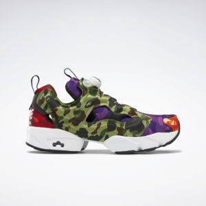 Reebok Bape Instapump Fury OG Shoes White / Black / Black (Q47370)