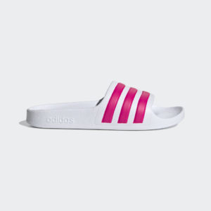 Adidas Adilette Aqua Slides Cloud White / Real Magenta / Cloud White (EF1748)