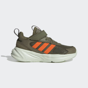 Adidas Ozelle Running Lifestyle Elastic Lace with Top Strap Focus Olive / Impact Orange / Linen Green (GY7112)