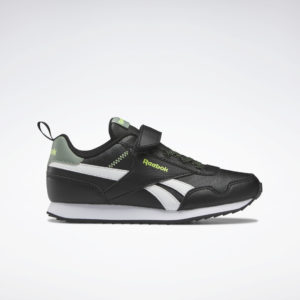 Reebok  Royal Classic Jog 3 Shoes Core Black / Harmony Green / Acid Yellow (HP8674)