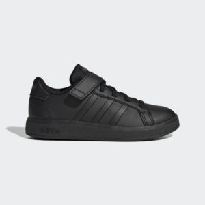 Adidas Grand Court Lifestyle Court Elastic Lace and Top Strap Core Black / Core Black / Grey Six (FZ6161)