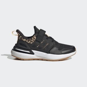 Adidas Rapidasport Bounce Sport Running Elastic Lace Top Strap Core Black / Core Black / Gold Metallic (FZ6349)
