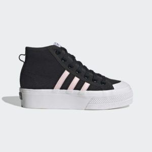 Adidas Nizza Platform Mid Core Black / Clear Pink / Cloud White (GY9934)