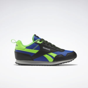 Reebok  Royal Classic Jog 3 Shoes Core Black / Vector Blue / Solar Lime (HP4853)