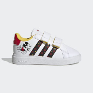 Adidas adidas x Disney Grand Court Mickey Lifestyle Court Hook-and-Loop Cloud White / Core Black / Better Scarlet (HP7759)