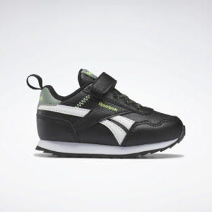Reebok  Royal Classic Jog 3 Shoes Core Black / Harmony Green / Acid Yellow (HP8672)