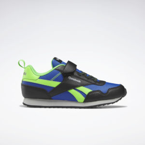 Reebok  Royal Classic Jog 3 Shoes Core Black / Vector Blue / Solar Lime (HP8673)
