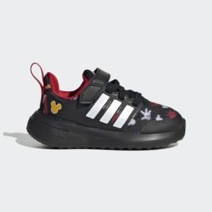 Adidas adidas x Disney FortaRun 2.0 Mickey Cloudfoam Sport Running Elastic Lace Top Strap Core Black / Bold Gold / Better Scarlet (HP8994)