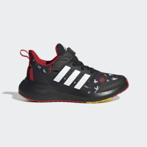 Adidas adidas x Disney FortaRun 2.0 Mickey Cloudfoam Sport Running Elastic Lace Top Strap Core Black / Bold Gold / Better Scarlet (HP8997)