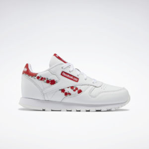Reebok Classic Leather Shoes Cloud White / Cloud White / Vector Red (HP9521)