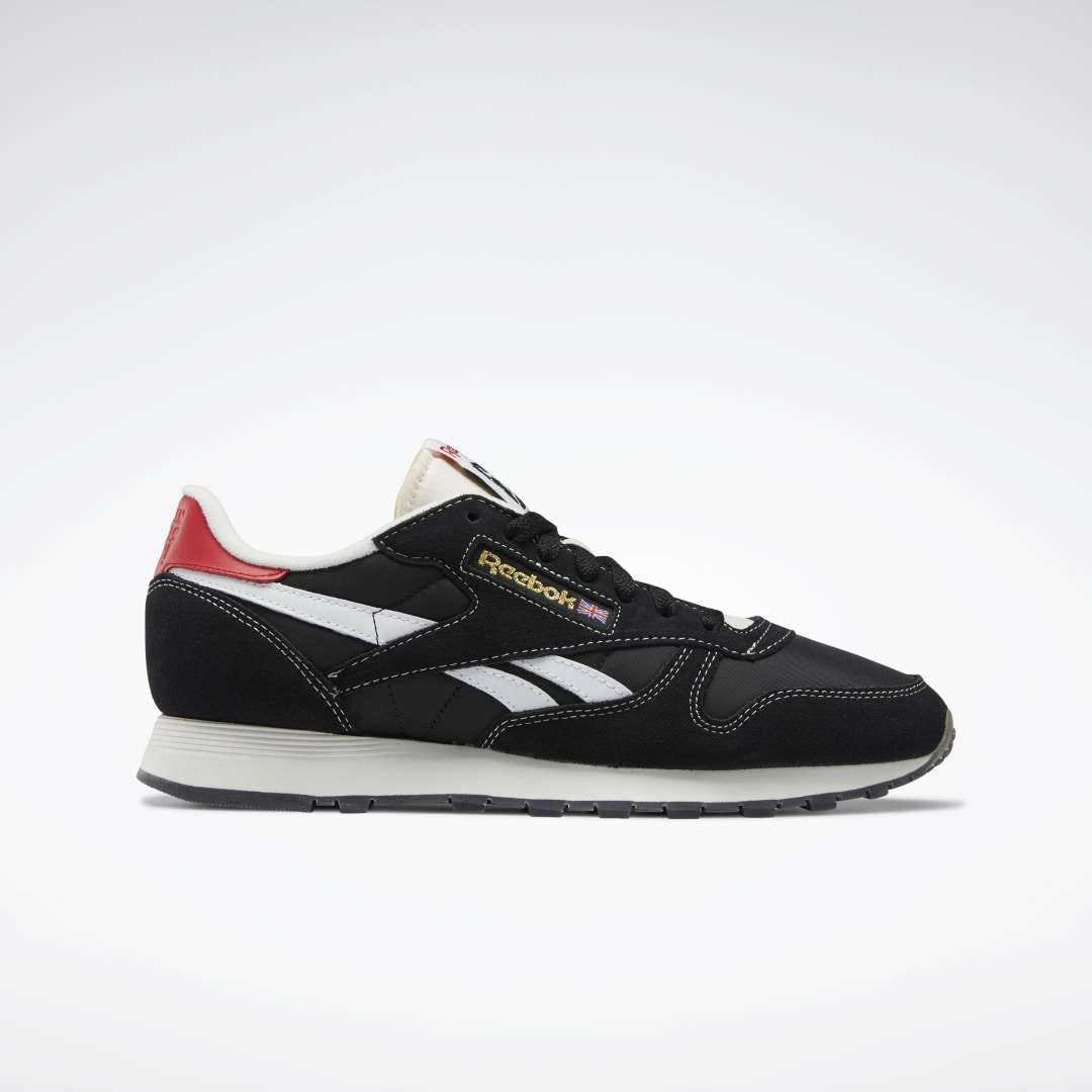 Reebok Classic Leather Shoes Core Black / Cloud White / Vector Red (HQ4145)