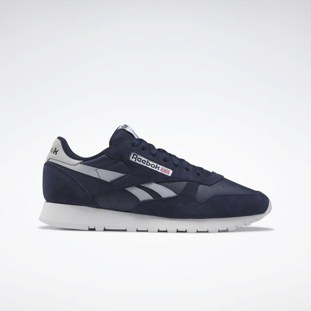 Reebok Classic Leather Shoes Vector Navy / Cold Grey 2 / Cloud White (HQ7136)