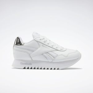 Reebok  Royal Classic Jog 3 Platform Shoes Cloud White / Cloud White / Silver Metallic (IF7860)