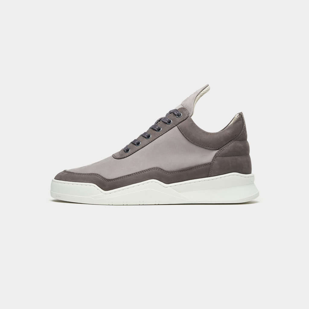 Filling Pieces Low Top Ghost Nubuck Stone Grey