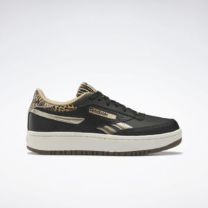 Reebok Club C 85 Double Revenge Shoes Core Black / Sahara / Gold Metallic (GY4876)