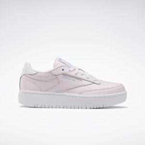 Reebok Club C 85 Double Shoes Porcelain Pink / Cloud White / Silver Metallic (GY4878)