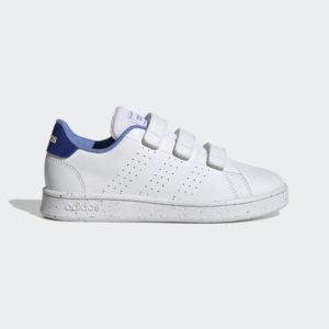 Adidas Advantage Lifestyle Court Hook-and-Loop Cloud White / Cloud White / Blue Fusion (H06211)