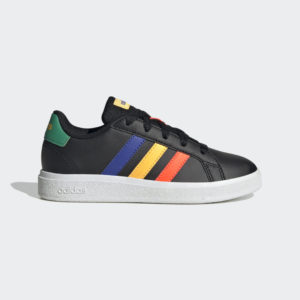 Adidas Grand Court Lifestyle Tennis Lace-Up Core Black / Lucid Blue / Court Green (HP8909)