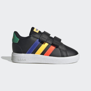Adidas Grand Court Lifestyle Hook and Loop Core Black / Lucid Blue / Court Green (HP8918)