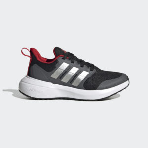 Adidas FortaRun 2.0 Cloudfoam Lace Core Black / Silver Metallic / Better Scarlet (HP5436)