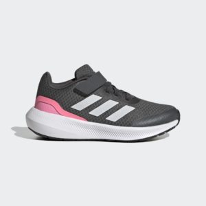 Adidas RunFalcon 3.0 Elastic Lace Top Strap Grey Six / Crystal White / Beam Pink (HP5873)