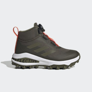 Adidas Fortarun All Terrain Cloudfoam Sport Running BOA Lacing Shadow Olive / Focus Olive / Impact Orange (GZ1809)