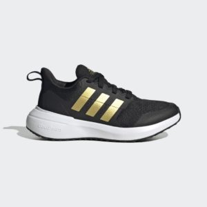 Adidas FortaRun 2.0 Cloudfoam Lace Core Black / Gold Metallic / Cloud White (HP5432)