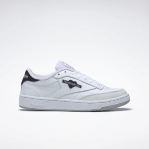 Reebok Club C 85 Shoes Cloud White / Core Black / Pure Grey 3 (HQ7227)