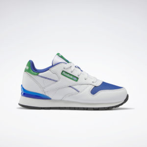 Reebok Classic Leather Step 'n' Flash Shoes Cloud White / Cloud White / Vector Blue (HR1065)