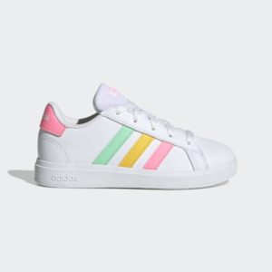 Adidas Grand Court Lifestyle Tennis Lace-Up Cloud White / Pulse Mint / Beam Pink (HP8910)