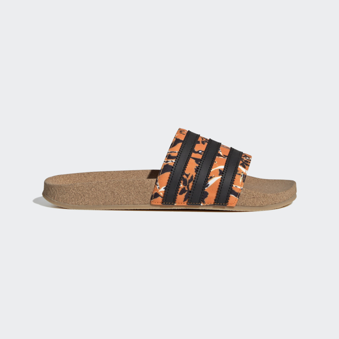 Adidas Adilette Slides Bright Orange / Core Black / Gum (IE7750)