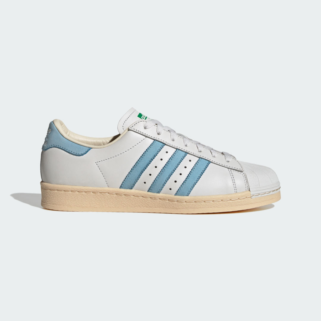 Adidas Superstar 82 Crystal White / Clear Blue / Green (ID2151)
