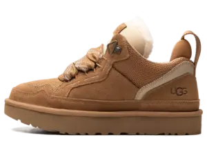 UGG Lowmel “Chestnut”: chestnut brown with a cream heart